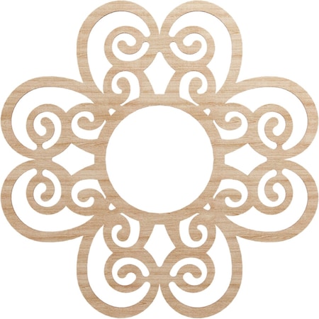 Ekena Millwork Cohen Wood Fretwork Pierced Ceiling Medallion, Alder, 32"OD x 11"ID x 3/8"T CMWP32X32X0375COAL